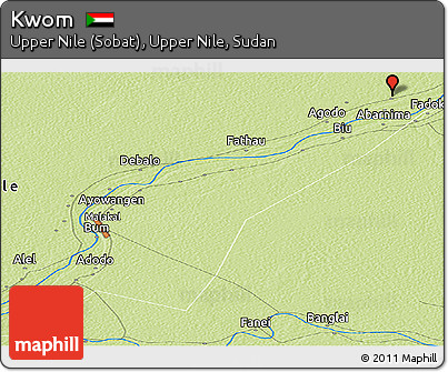 Physical Panoramic Map of Kwom