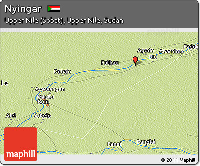 Physical Panoramic Map of Nyingar