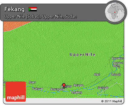 Political Panoramic Map of Fekang