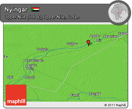 Political Panoramic Map of Nyingar