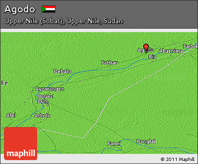Political Panoramic Map of Agodo