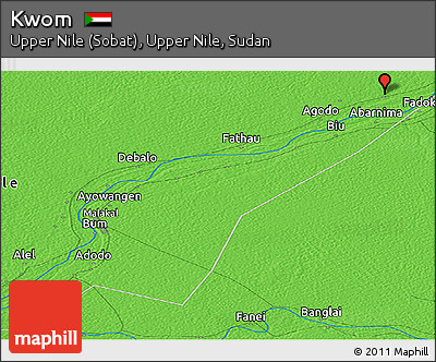 Political Panoramic Map of Kwom