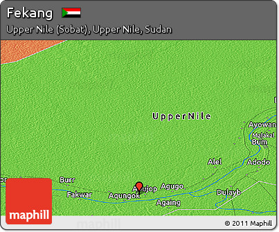 Political Panoramic Map of Fekang