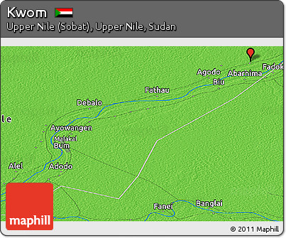 Political Panoramic Map of Kwom
