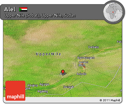 Satellite Panoramic Map of Alel