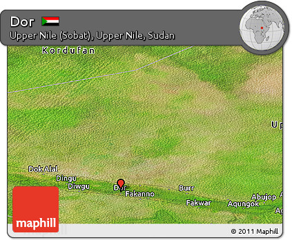 Satellite Panoramic Map of Dor