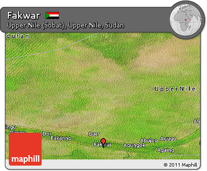 Satellite Panoramic Map of Fakwar