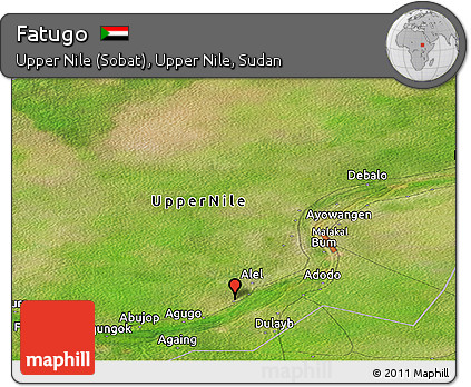 Satellite Panoramic Map of Fatugo
