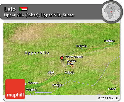 Satellite Panoramic Map of Lelo