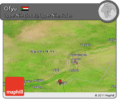 Satellite Panoramic Map of Ofyu