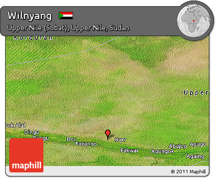 Satellite Panoramic Map of Wilnyang