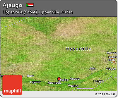 Satellite Panoramic Map of Ajaugo