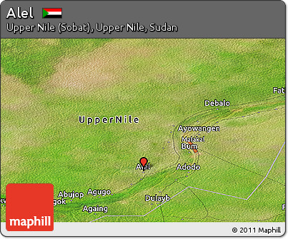 Satellite Panoramic Map of Alel