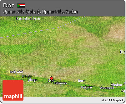 Satellite Panoramic Map of Dor