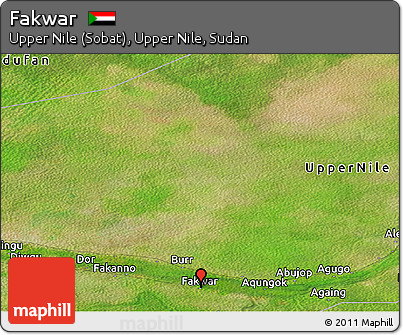 Satellite Panoramic Map of Fakwar