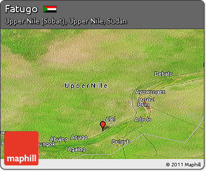 Satellite Panoramic Map of Fatugo