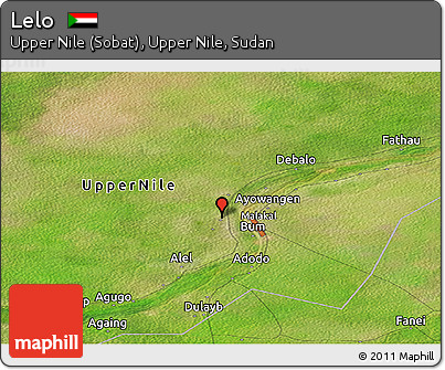 Satellite Panoramic Map of Lelo