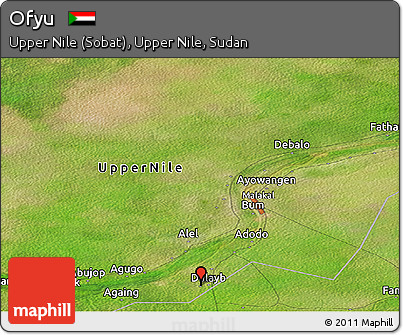 Satellite Panoramic Map of Ofyu
