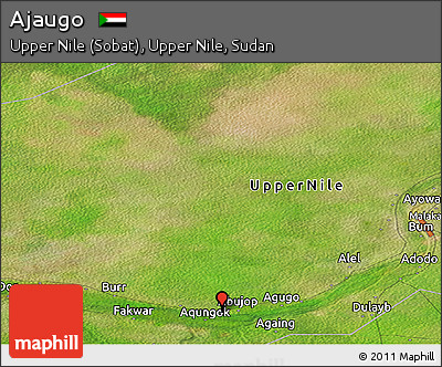 Satellite Panoramic Map of Ajaugo