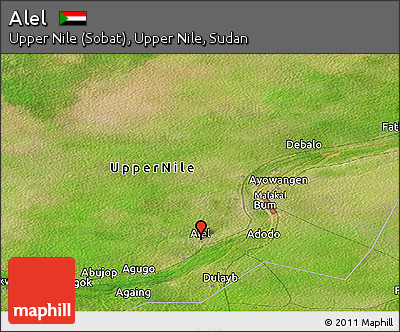 Satellite Panoramic Map of Alel