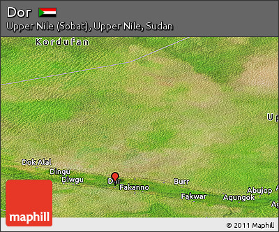 Satellite Panoramic Map of Dor