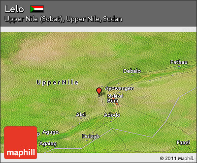 Satellite Panoramic Map of Lelo