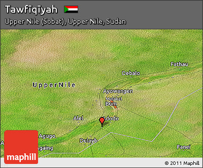 Satellite Panoramic Map of Tawfīqīyah