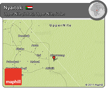 Physical 3D Map of Nyaitok
