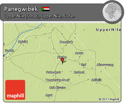 Physical 3D Map of Panegwibek
