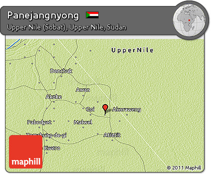 Physical 3D Map of Panejangnyong