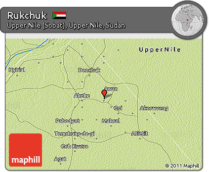 Physical 3D Map of Rukchuk