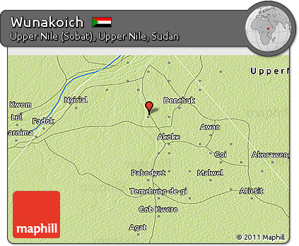 Physical 3D Map of Wunakoich