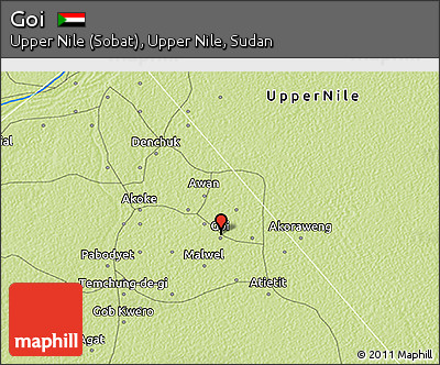 Physical 3D Map of Goi