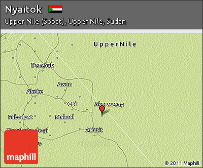 Physical 3D Map of Nyaitok