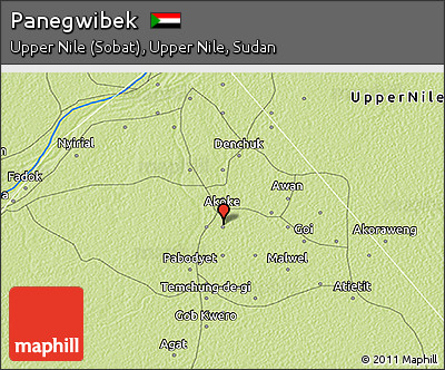 Physical 3D Map of Panegwibek