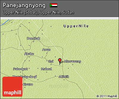 Physical 3D Map of Panejangnyong