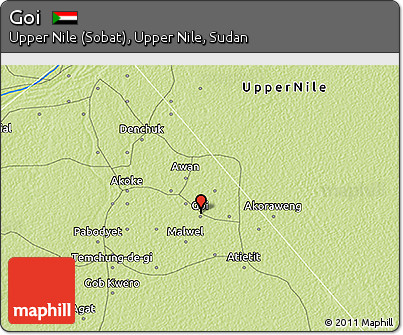 Physical 3D Map of Goi