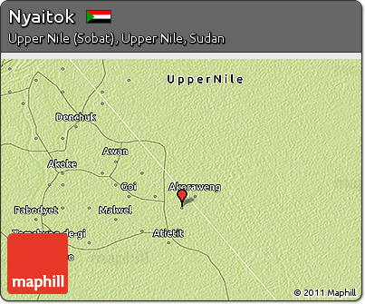 Physical 3D Map of Nyaitok