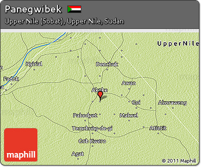 Physical 3D Map of Panegwibek