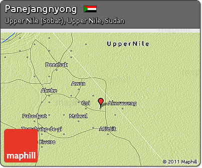 Physical 3D Map of Panejangnyong