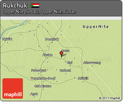 Physical 3D Map of Rukchuk