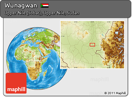 Physical Location Map of Wunagwan