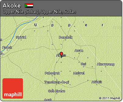 Physical Map of Akoke