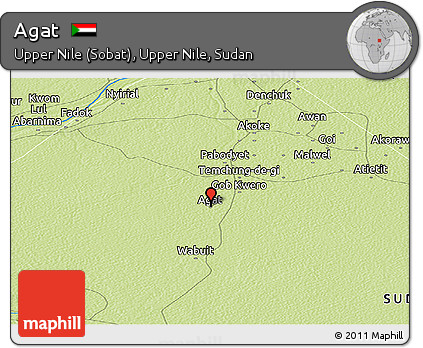 Physical Panoramic Map of Agat