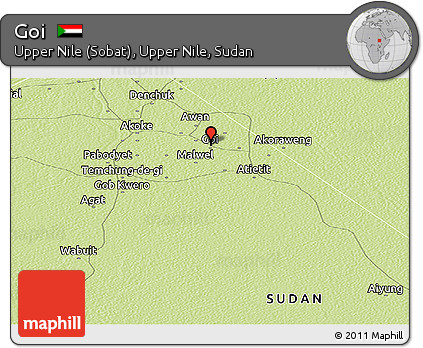 Physical Panoramic Map of Goi