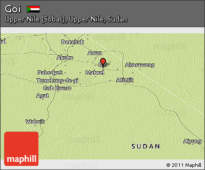 Physical Panoramic Map of Goi
