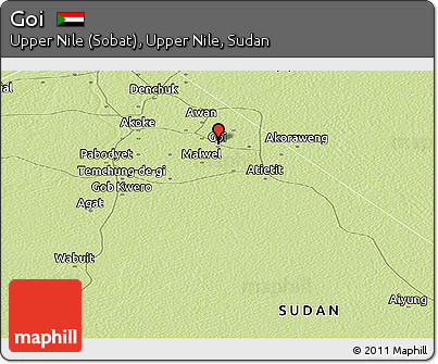 Physical Panoramic Map of Goi