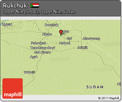 Physical Panoramic Map of Rukchuk