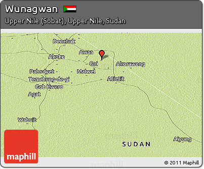 Physical Panoramic Map of Wunagwan