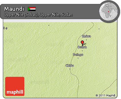Physical 3D Map of Maundi